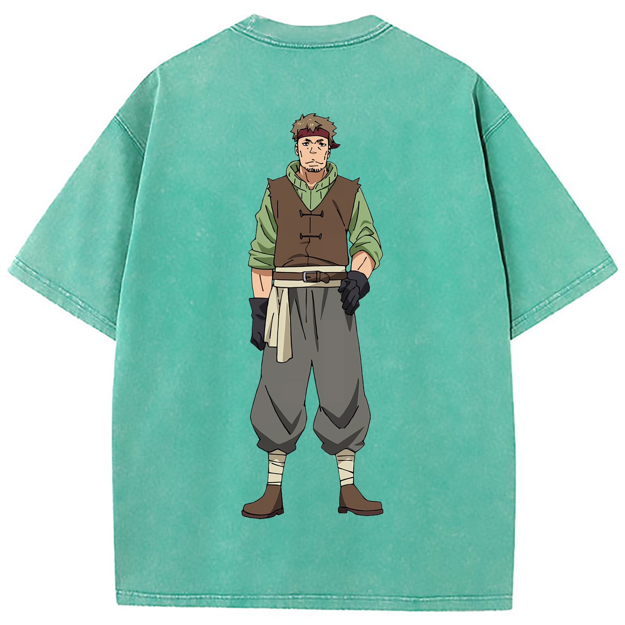 （画像用） 転スラ Regarding Reincarnated to Slime 綿100% ヴィンテージ風 半袖Tシャツ（背面プリント）